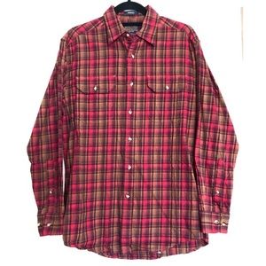 Pendleton Pioneer Plaid Button Down Mens Medium
